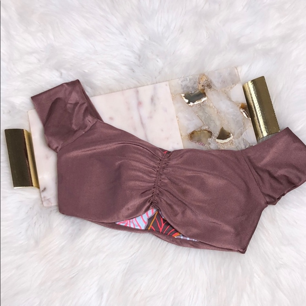 MAAJI REVERSIBLE SHIMMER TOP Copper Pink